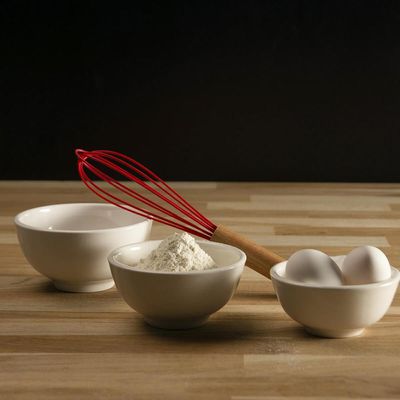 Bowl de Porcelana Clean Lyor 330ml Cumbuca Branca 12,5x6,5cm para Sobremesa Iogurte Frutas