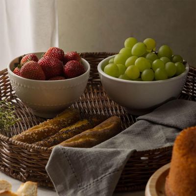 Bowl de Porcelana Clean Lyor 330ml Cumbuca Branca 12,5x6,5cm para Sobremesa Iogurte Frutas