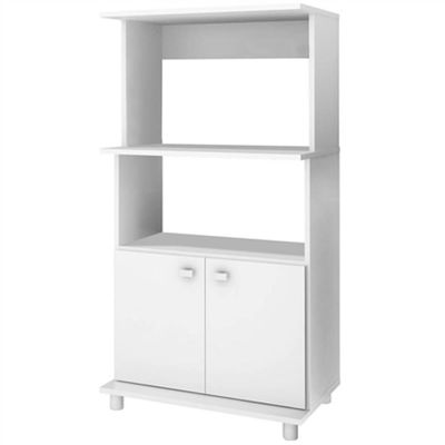 Balcão para Forno e Micro-ondas com 2 Portas BL3301 Branco Tecnomobili