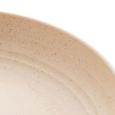 Prato de Bambu e Polipropileno Raso Lines Lyor 27cm para Refeições Colorido Redondo