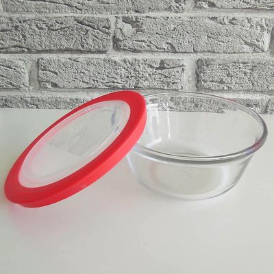 Pote Redondo De Vidro 600ml Pequeno com Tampa Plástica Facilitá Marinex