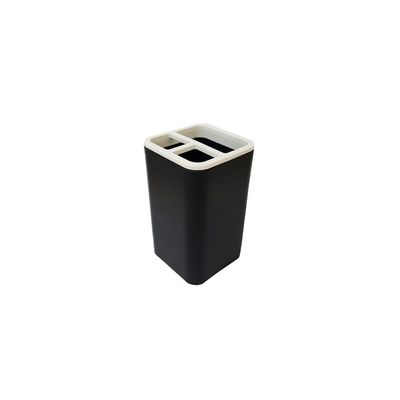 Porta Escova Dentes Caneta Treco Acessorio Preto Bege 1un