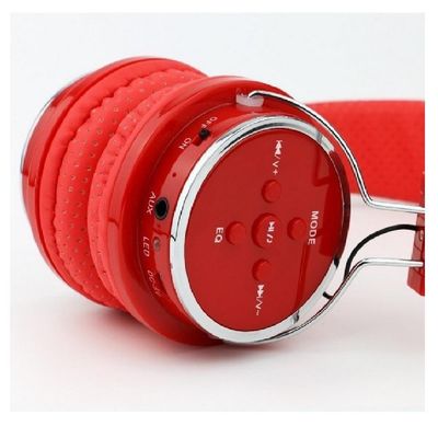 Fone de Ouvido Headset com Bluetooth Sd Fm B05 Vermelho
