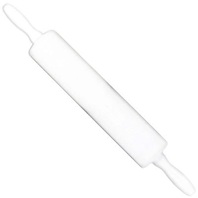 Rolo de Abrir Massa 39cm Maciço Plástico Para Cozinha Macarrão Pizza Profissional