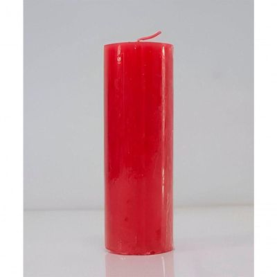 Kit 12 Velas 7 Dias Votiva Clássica Vermelha Decorativa 15cm