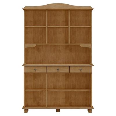 Cristaleira Madeira Maciça 5 Portas 129 Cm 8925 Freijo Milani Store Freijo