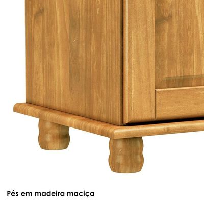 Cristaleira Madeira Maciça 5 Portas 129 Cm 8925 Freijo Milani Store Freijo