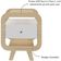 Mesa De Apoio Lateral Com Usb Artely Theo Naturale - Branco