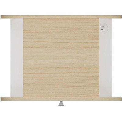 Mesa De Apoio Lateral Com Usb Artely Theo Naturale - Branco