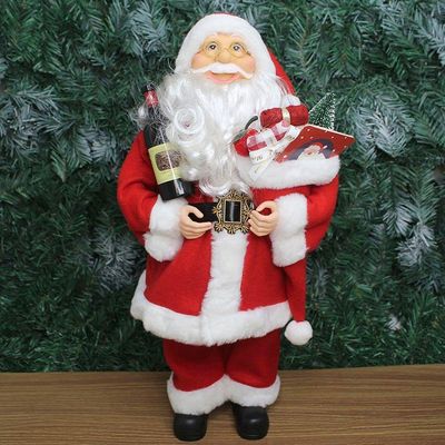 Decoração Papai Noel Tradicional Presentes Gorro Natal 45cm