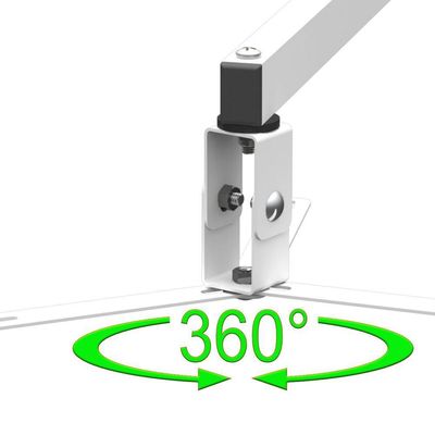 Suporte Projetor Datashow Mini Led Parede Braço 30 Cm - Branco