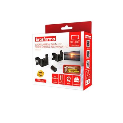Suporte Para Tv Universal Fixo 10-100" Sbru750 - Brasforma
