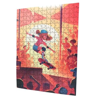Quebra-cabeça Educativo Esportes Skate Crianças 300 Peças