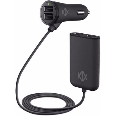 Carregador Veicular Max-0513 Com Extensor Usb 2