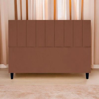 Cabeceira Decorativa Elen Para Cama King 195 Cm Suede Terracota, Suede