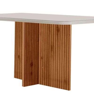 Mesa Sala De Jantar Olimpia 120cm Off White/ Imb Rip