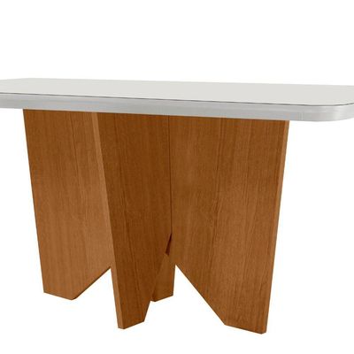 Mesa Sala De Jantar Evora 180cm Em Mdf E Vidro