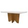 Mesa Para Sala De Jantar Evora 180cm Mdf E Vidro Off White