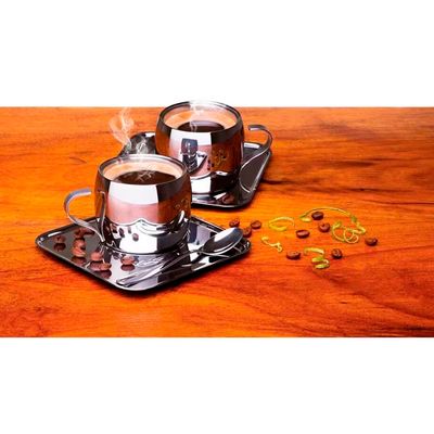 Conjunto p/ Cafezinho Tramontina Continental Inox - 18 Peças Inox