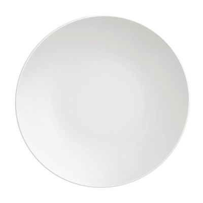 Prato de Sobremesa Porcelana Tramontina Leonora 19cm Branco Raso Cupê Avulso
