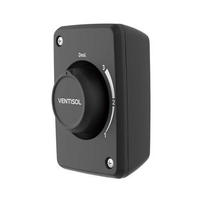 Ventilador De Parede Ventisol Oscilante 60cm Metal Preto 1400rpm Bivolt