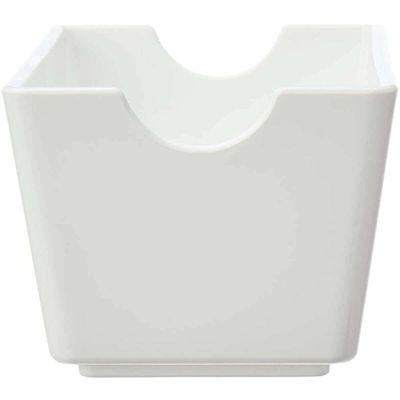 12 Porta Sachês de Mesa Uno Coza Branco Bares Buffet 11x6,5x5cm Molhos Temperos