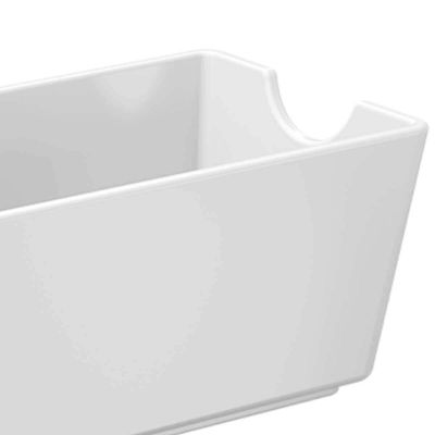 12 Porta Sachês de Mesa Uno Coza Branco Bares Buffet 11x6,5x5cm Molhos Temperos