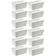 12 Porta Sachês de Mesa Uno Coza Branco Bares Buffet 11x6,5x5cm Molhos Temperos