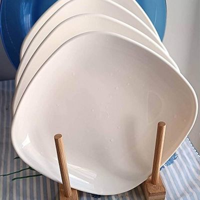 Kit 6 Pratos Plásticos Brancos 17,2cm Essential Coza Servir Petiscos Frutas Mesa Posta