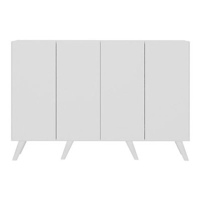Aparador Buffet 4 Portas Retrô Alemanha Br3556 Branco