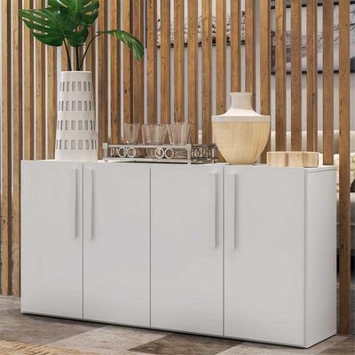 Aparador Buffet 4 Portas Viena Branco