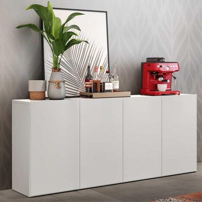 Aparador Buffet 4 Portas Multimóveis Veneza Branco
