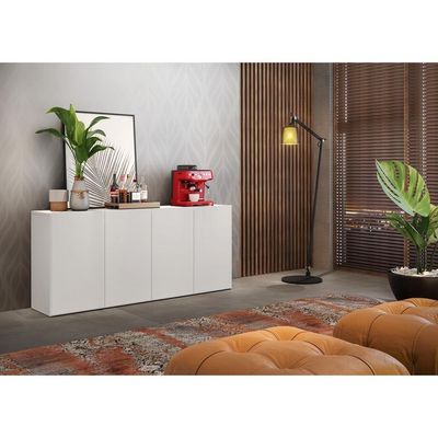 Aparador Buffet 4 Portas Multimóveis Veneza Branco
