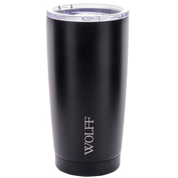 Copo Térmico Wolff 28900 com Tampa e Parede Dupla Preto - 600 ml Preto