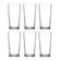 Jogo Copos Vidro Cristal Viena 6 Peças 245ml
