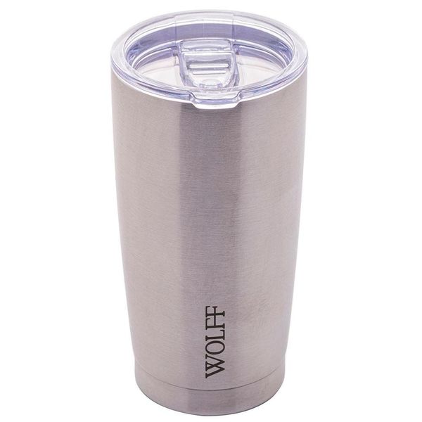 Copo Térmico Wolff 28899 com Tampa e Parede Dupla Inox - 600 ml Inox