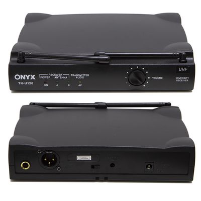 Kit 3 Microfones sem Fio TK U120 UHF Onyx