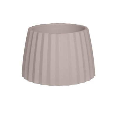 Vaso Cachepot Wave 37cm Branco Antigo