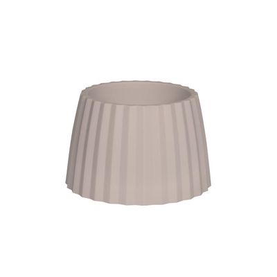 Vaso Cachepot Wave 25cm Branco Antigo