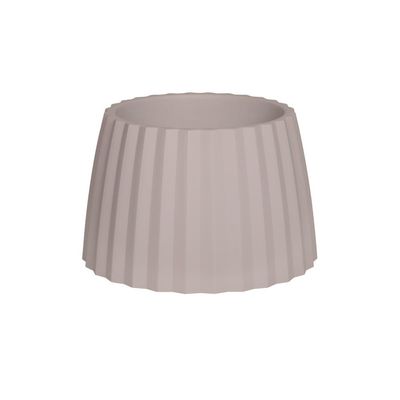 Vaso Cachepot Wave 31cm Branco Antigo