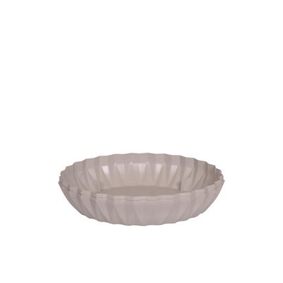 Vaso Cachepot Wave 31cm Branco Antigo