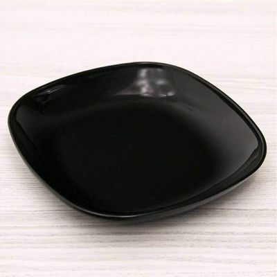 12 Pratos para Sobremesa Quadrados 17cm Preto Coza Essential Doces Frutas Petiscos