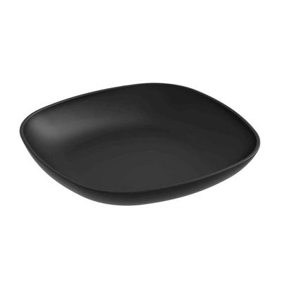 12 Pratos para Sobremesa Quadrados 17cm Preto Coza Essential Doces Frutas Petiscos