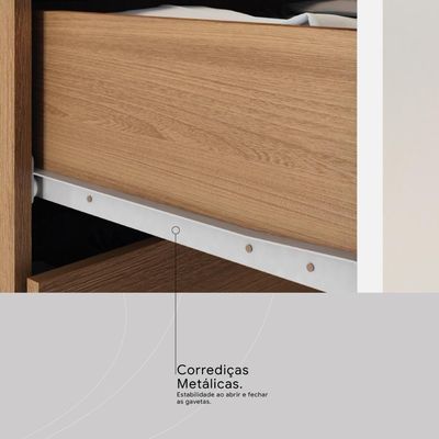 Armário de Cozinha Malta com 4 Portas e 1 Gaveta Amendola