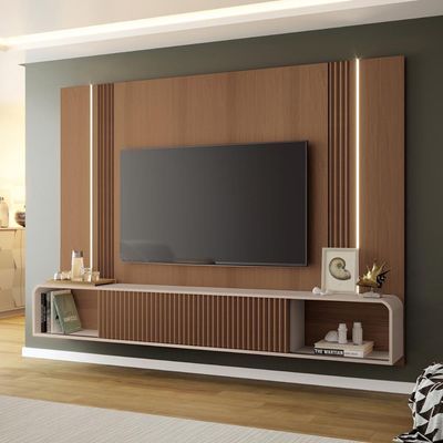 Painel Home Suspenso Empire TV até 85 Polegadas Castanho