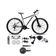 Bicicleta Aro 29 Absolute Nero 5 Câmbio Traseiro Shimano Alívio E Altus 27v Freio Hidráulico Garfo Trava Cinza Tam 17