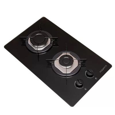 Fogão Cooktop 2 Bocas Mesa Em Vidro Preto Fogatti Inox 27000001-00 Bivolt