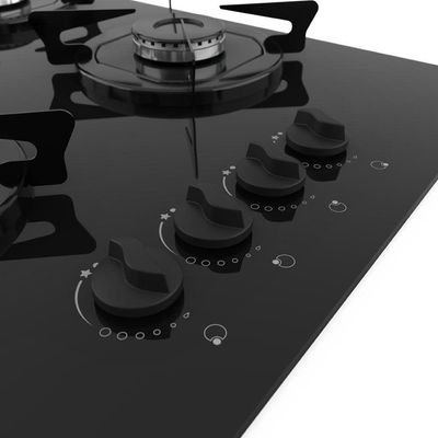 Fogão Cooktop 4 Bocas Mesa Em Vidro Preto Fogatti Esmaltado 27000101-02 Bivolt