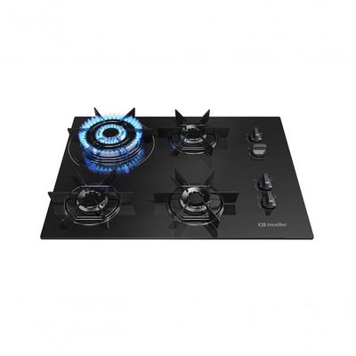 Cooktop Mueller 4 Bocas Com Queimador Tripla Chama MCG4BC Bivolt