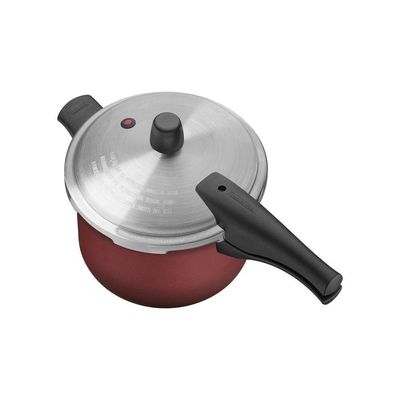 Panela De Pressão Tramontina Vancouver Alumínio Antiaderente Starflon Max Vermelho 20 Cm 3 L Tramontina